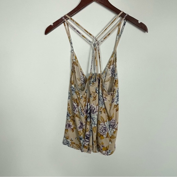 American Eagle Strappy Floral Tank w/ Button Front Size M - Picture 8 of 11